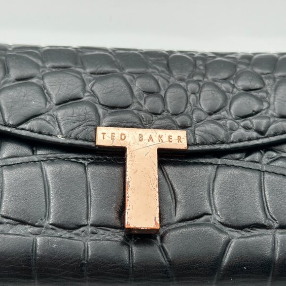 Ted Baker London Wallet Clutch Purse‎ Rose Gold "T" Branded - Picture 12 of 12